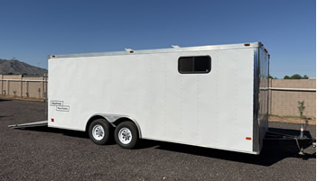 Enclosed trailer for secure transport